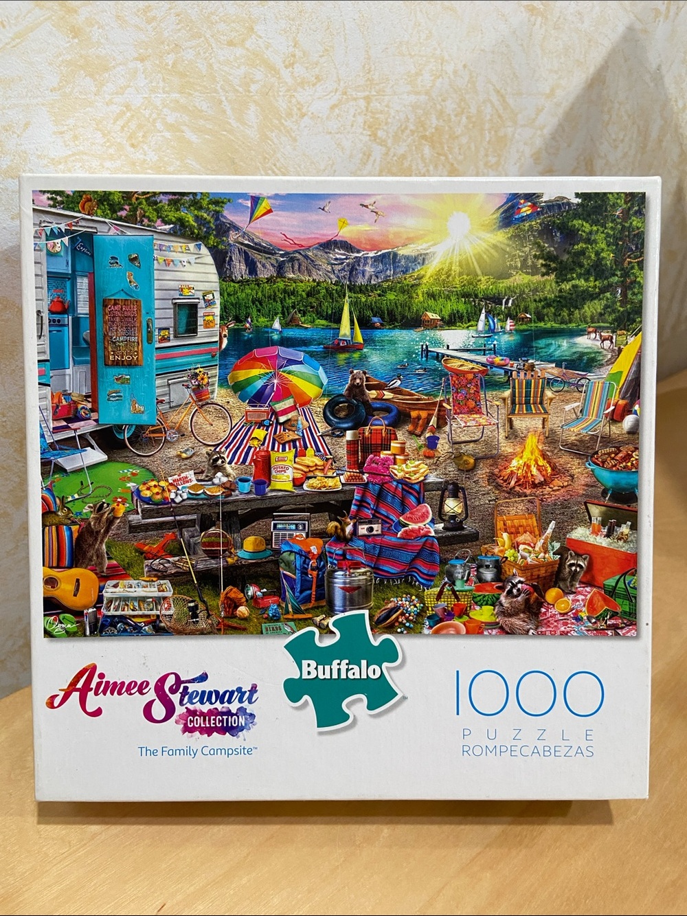 COMPLETE Buffalo Aimee Stewart The Family Campsite - 1000 Piece Puzzle
